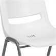 Flash Furniture Plastic Stack Chair In White