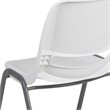 Flash Furniture Plastic Stack Chair In White