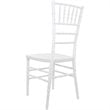 Flash Furniture Advantage Traditional Resin Chiavari Stacking Chair in White