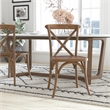 Flash Furniture Advantage X-Back Chair In Dark Natural