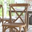 Flash Furniture Advantage X-Back Chair In Dark Natural