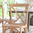 Flash Furniture Advantage X-Back Chair In Driftwood