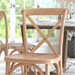 Flash Furniture Advantage X-Back Chair In Driftwood
