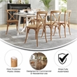 Flash Furniture Advantage X-Back Chair In Light Brown