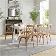 Flash Furniture Advantage X-Back Chair In Light Brown