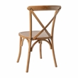 Flash Furniture Advantage X-Back Chair In Light Brown