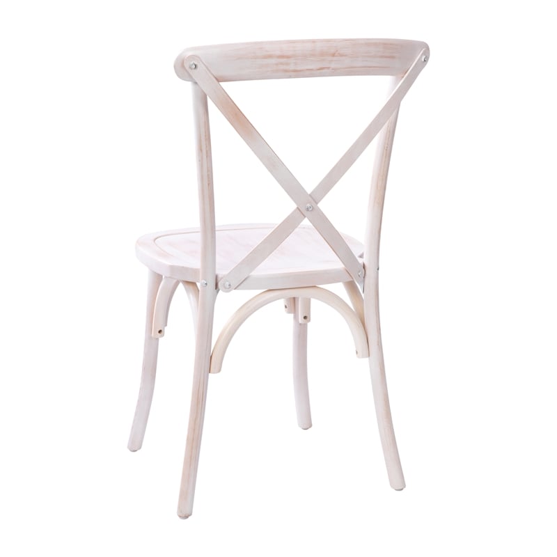 Flash Furniture Advantage X-Back Chair In Lime Wash