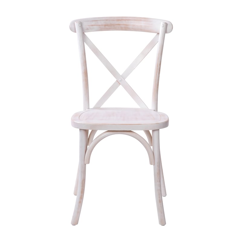 Flash Furniture Advantage X-Back Chair In Lime Wash