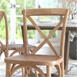Flash Furniture Advantage X-Back Chair In Medium White Grain