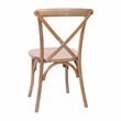 Flash Furniture Advantage X-Back Chair In Medium White Grain