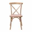 Flash Furniture Advantage X-Back Chair In Medium White Grain