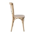 Flash Furniture Advantage X-Back Chair In Natural White Grain