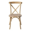 Flash Furniture Advantage X-Back Chair In Natural White Grain
