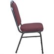 Flash Furniture Advantage Crown Back Banquet Chair in Burgundy and Silver Vein