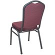 Flash Furniture Advantage Crown Back Banquet Chair in Burgundy and Silver Vein