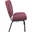 Flash Furniture Advantage Signature Elite Fabric Church Chair in Maroon