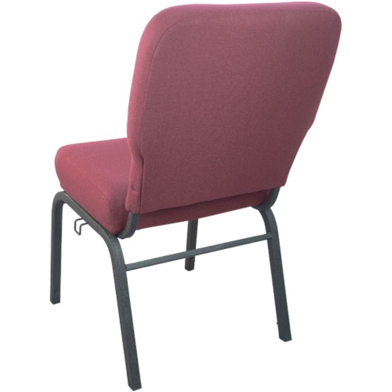 Flash Furniture Advantage Signature Elite Fabric Church Chair in Maroon