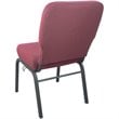 Flash Furniture Advantage Signature Elite Fabric Church Chair in Maroon