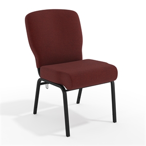 Flash Furniture Advantage Signature Elite Fabric Church Chair in Maroon