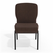 Flash Furniture Advantage Signature Elite Fabric Church Chair in Java and Black