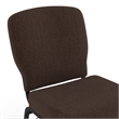 Flash Furniture Advantage Signature Elite Fabric Church Chair in Java and Black