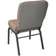 Flash Furniture Advantage Signature Elite Fabric Church Chair in Tan Speckle