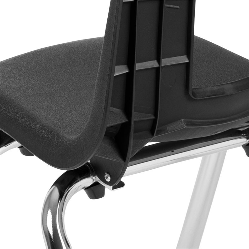 Flash Furniture 12In. Student Stack Chair In Black