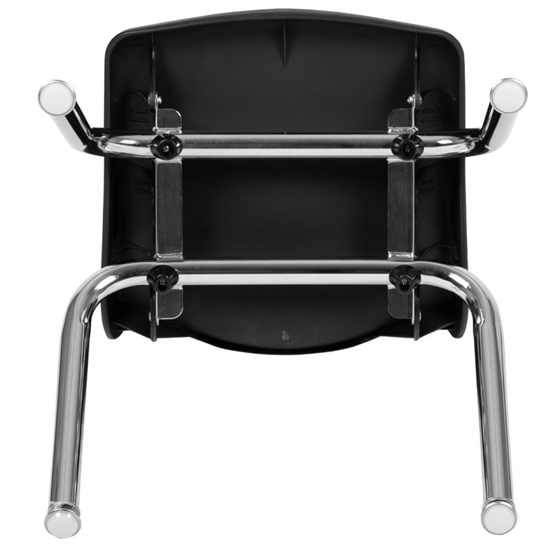 Flash Furniture 12In. Student Stack Chair In Black