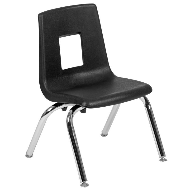 Flash Furniture 12In. Student Stack Chair In Black