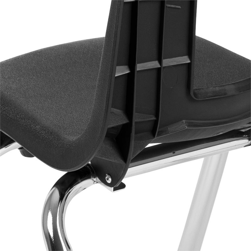 Flash Furniture 14In. Student Stack Chair In Black