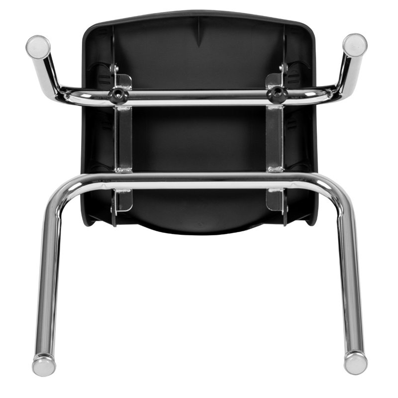 Flash Furniture 14In. Student Stack Chair In Black