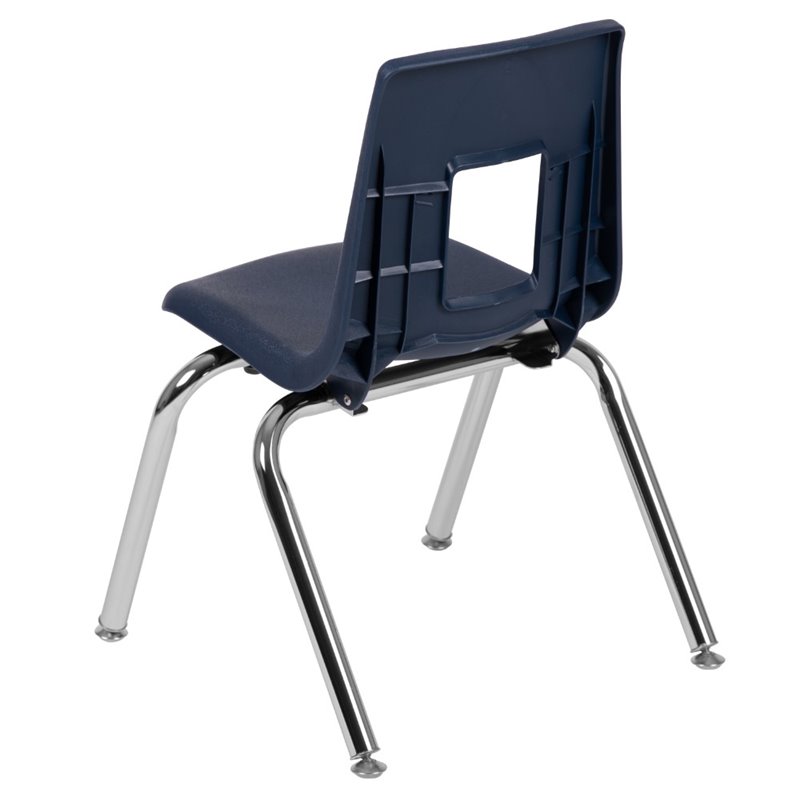 Flash Furniture Advantage Student Stack School Chair - 14-Inch In Navy
