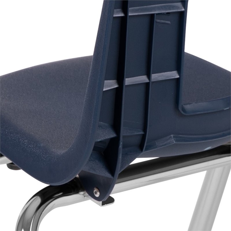 Flash Furniture Advantage Student Stack School Chair - 14-Inch In Navy
