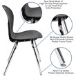 Flash Furniture Titan Student School Chair In Black