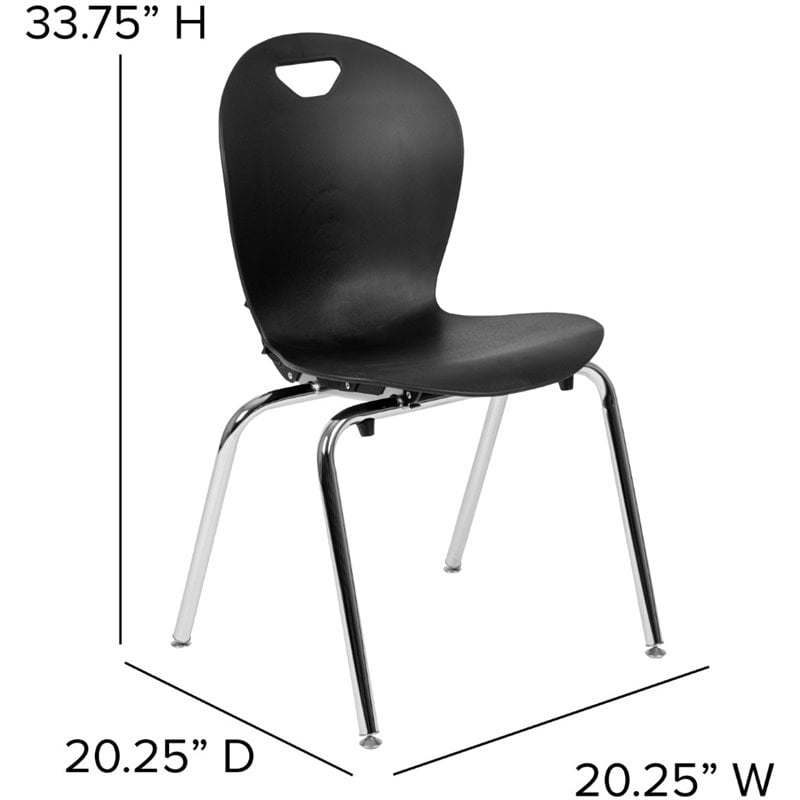 Flash Furniture Titan Student School Chair In Black
