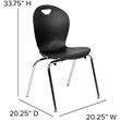 Flash Furniture Titan Student School Chair In Black