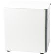 Flash Furniture 3 Drawer Smooth Modern Mobile File Cabinet in White and Charcoal