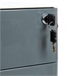 Flash Furniture 3 Drawer Smooth Modern Mobile File Cabinet in White and Charcoal