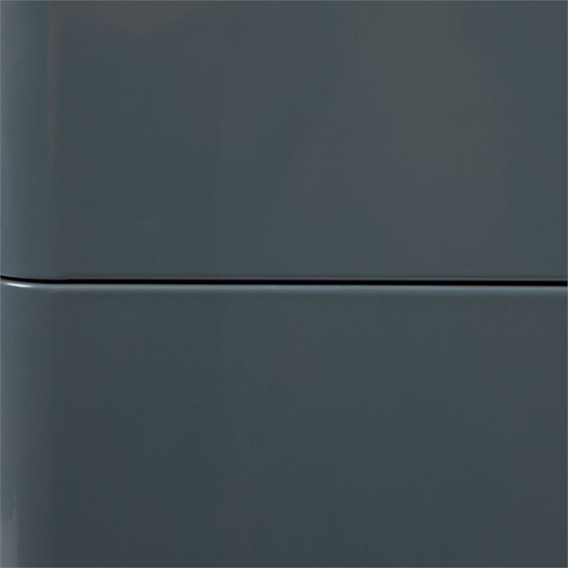 Flash Furniture 3 Drawer Smooth Modern Mobile File Cabinet in White and Charcoal