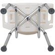 Flash Furniture Hercules Adjustable Plastic Bath and Shower Chair in White
