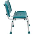 Flash Furniture Hercules Adjustable Plastic Bath and Shower Chair in Teal