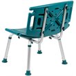 Flash Furniture Hercules Adjustable Plastic Bath and Shower Chair in Teal