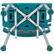 Flash Furniture Hercules Adjustable Plastic Bath and Shower Chair in Teal