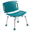 Flash Furniture Hercules Adjustable Plastic Bath and Shower Chair in Teal