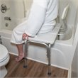 Flash Furniture Hercules Adjustable Plastic Bath Transfer Bench in White