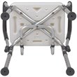 Flash Furniture Hercules Adjustable Plastic Quick Release Bath Chair in White