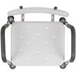 Flash Furniture Hercules Adjustable Plastic Quick Release Bath Chair in White