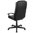 Flash Furniture Fundamentals High Back Leather Office Swivel Chair in Black