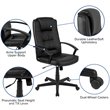 Flash Furniture Fundamentals High Back Leather Office Swivel Chair in Black