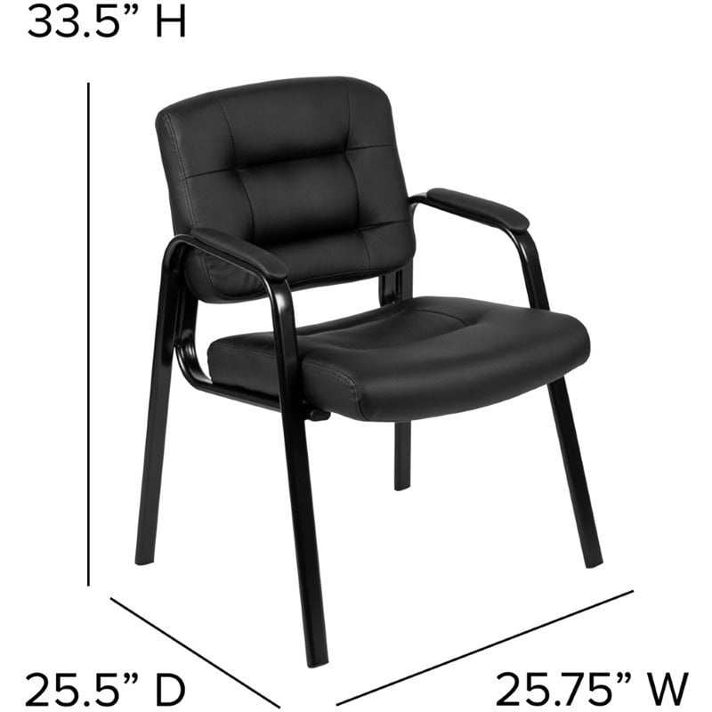 Flash Furniture Fundamentals Executive Guest Chair in Black